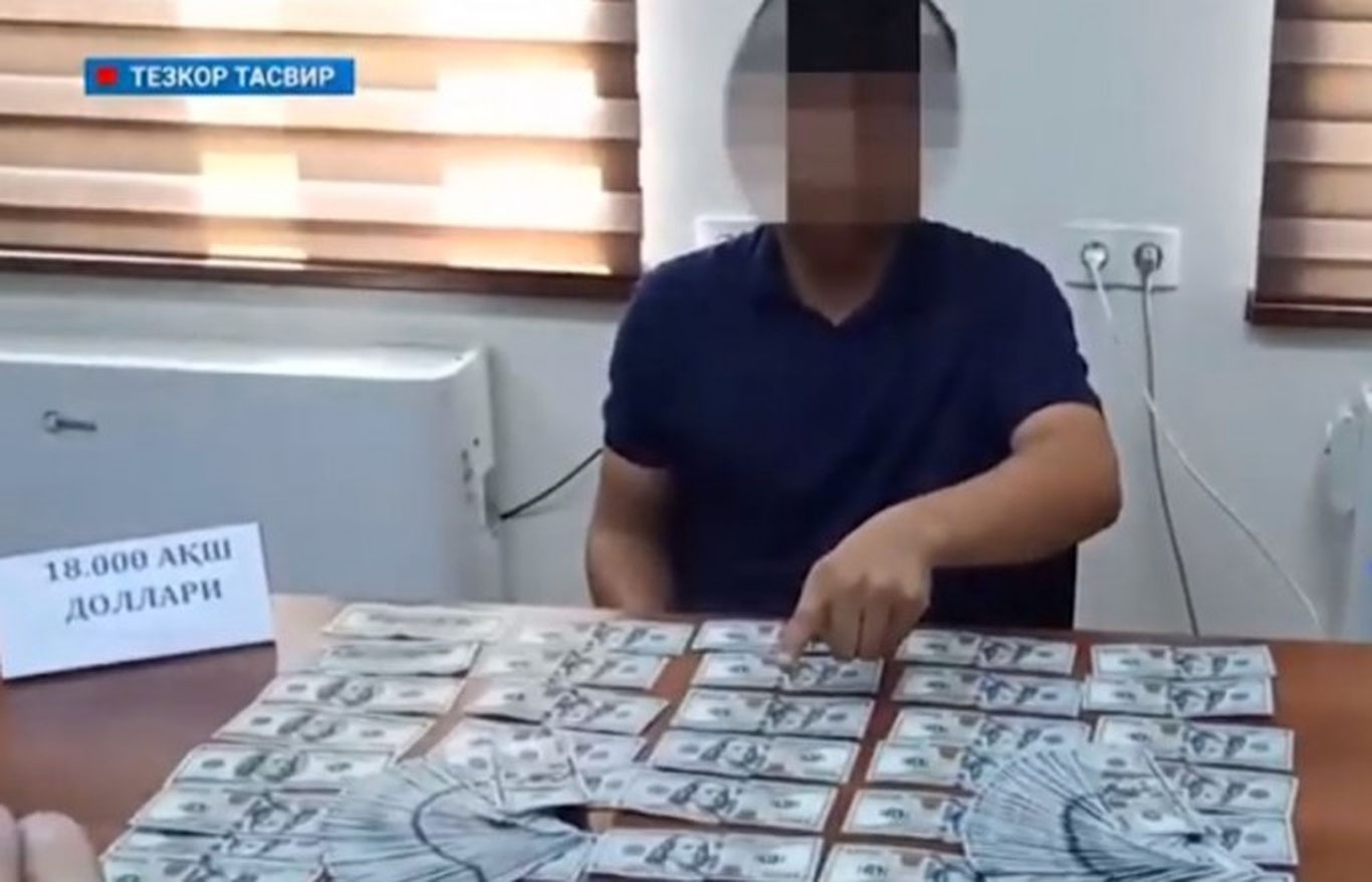 Тошкент вилоятида юридик университетга 18 минг доллар эвазига ўқишга киритмоқчи бўлган шахс ва собиқ ўқитувчи ушланди