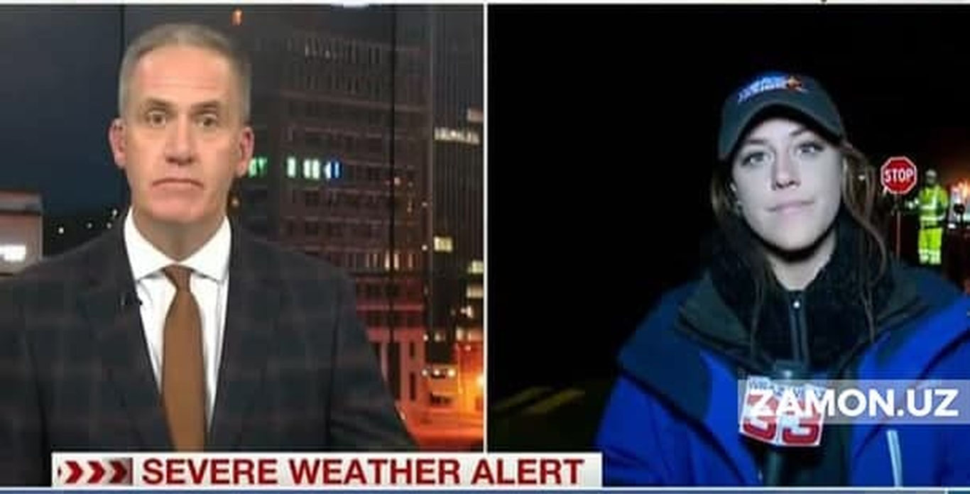 АҚШда жонли эфир вақтида журналистни машина уриб кетди