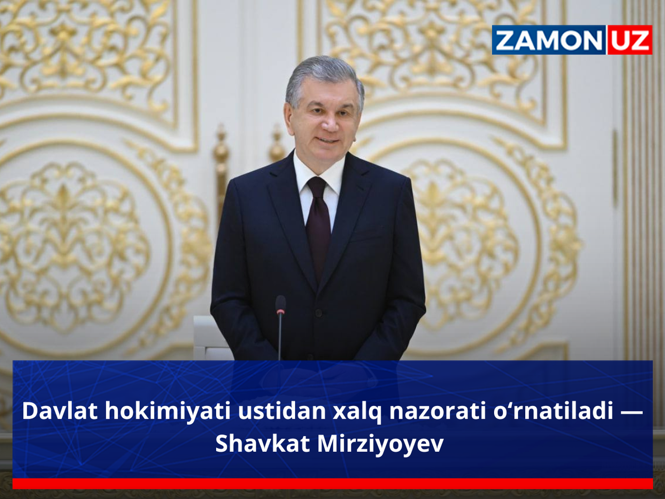 Davlat hokimiyati ustidan xalq nazorati o‘rnatiladi — Shavkat Mirziyoyev