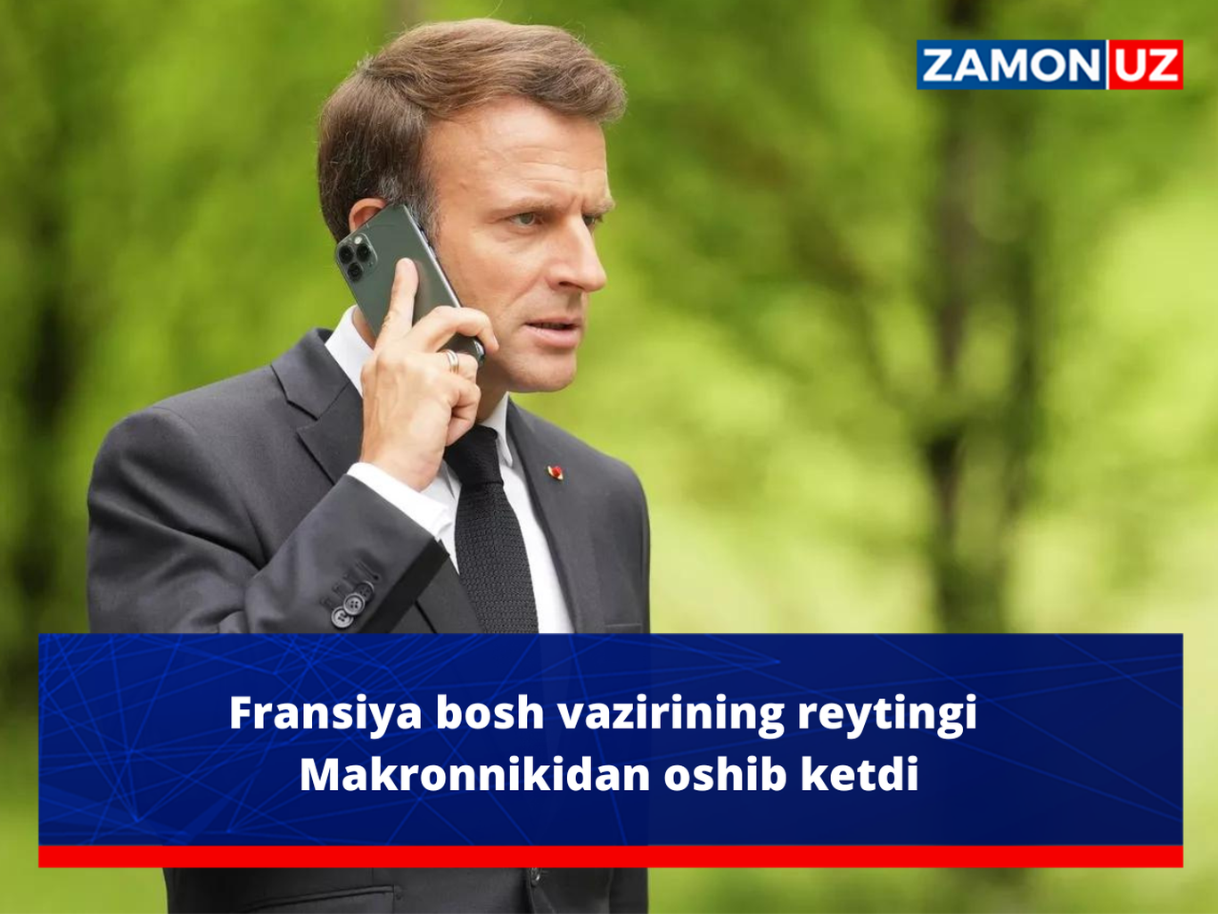 Fransiya bosh vazirining reytingi Makronnikidan oshib ketdi