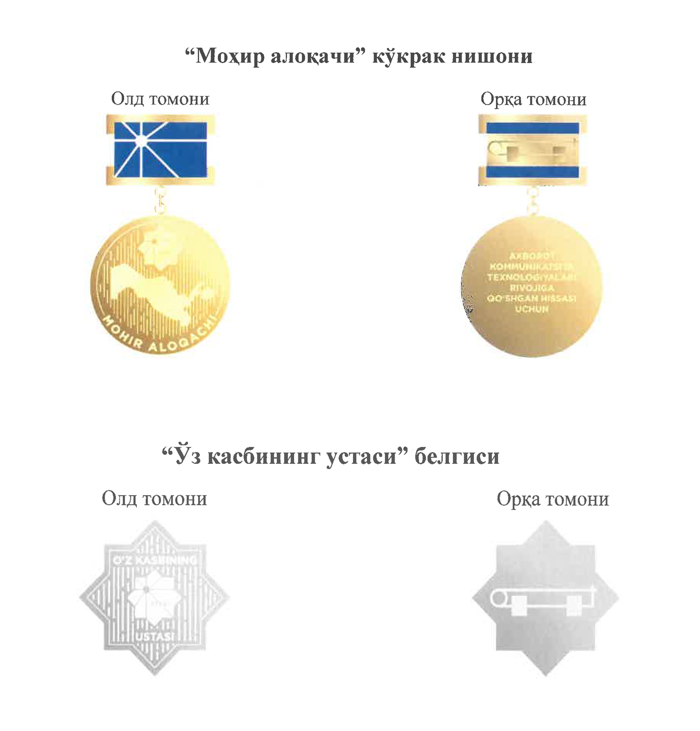 Ўзбекистонда алоқа ходимлари учун кўкрак нишони таъсис этилди