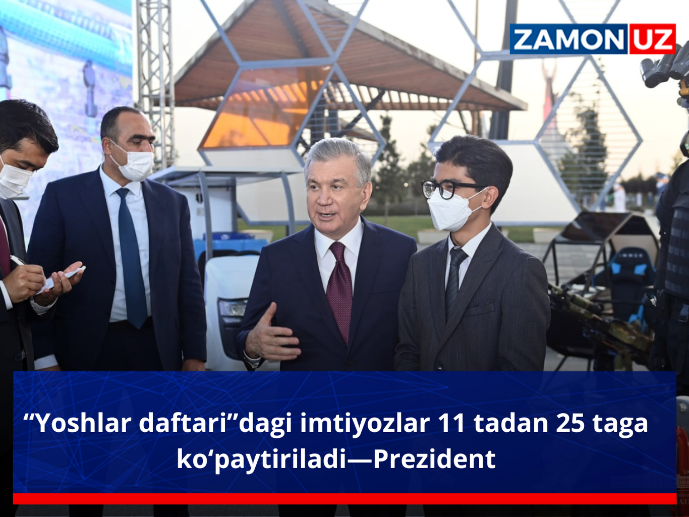 “Yoshlar daftari”dagi imtiyozlar 11 tadan 25 taga ko‘paytiriladi—Prezident