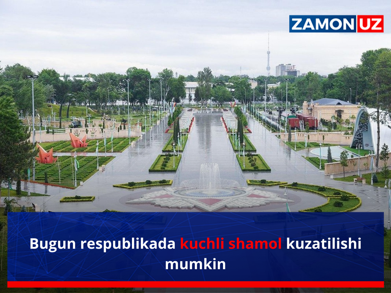 Bugun respublikada kuchli shamol kuzatilishi mumkin