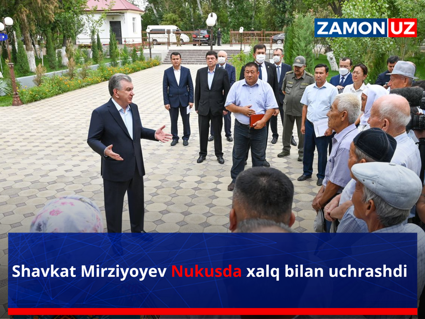 Шавкат Мирзиёев Нукусда халқ билан учрашди