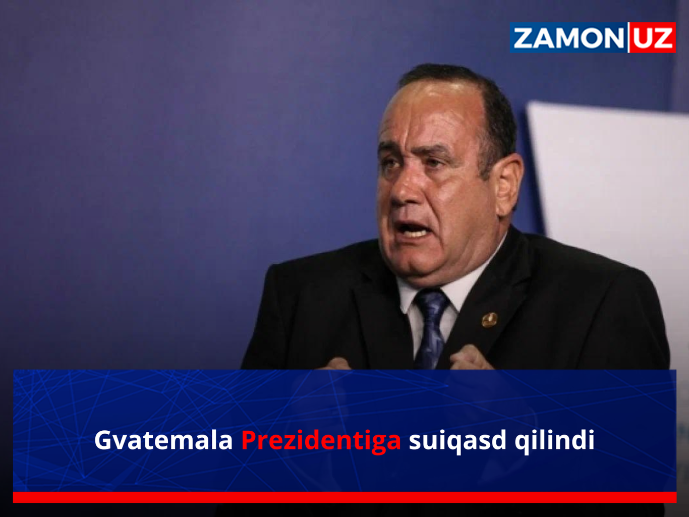 Gvatemala Prezidentiga suiqasd qilindi
