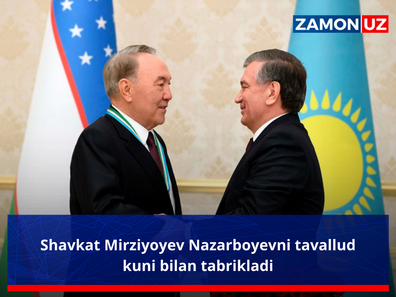 Shavkat Mirziyoyev Nazarboyevni tavallud kuni bilan tabrikladi