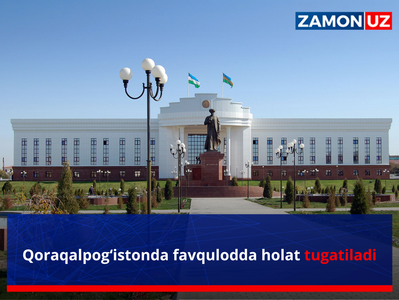 Qoraqalpog‘istonda favqulodda holat tugatiladi
