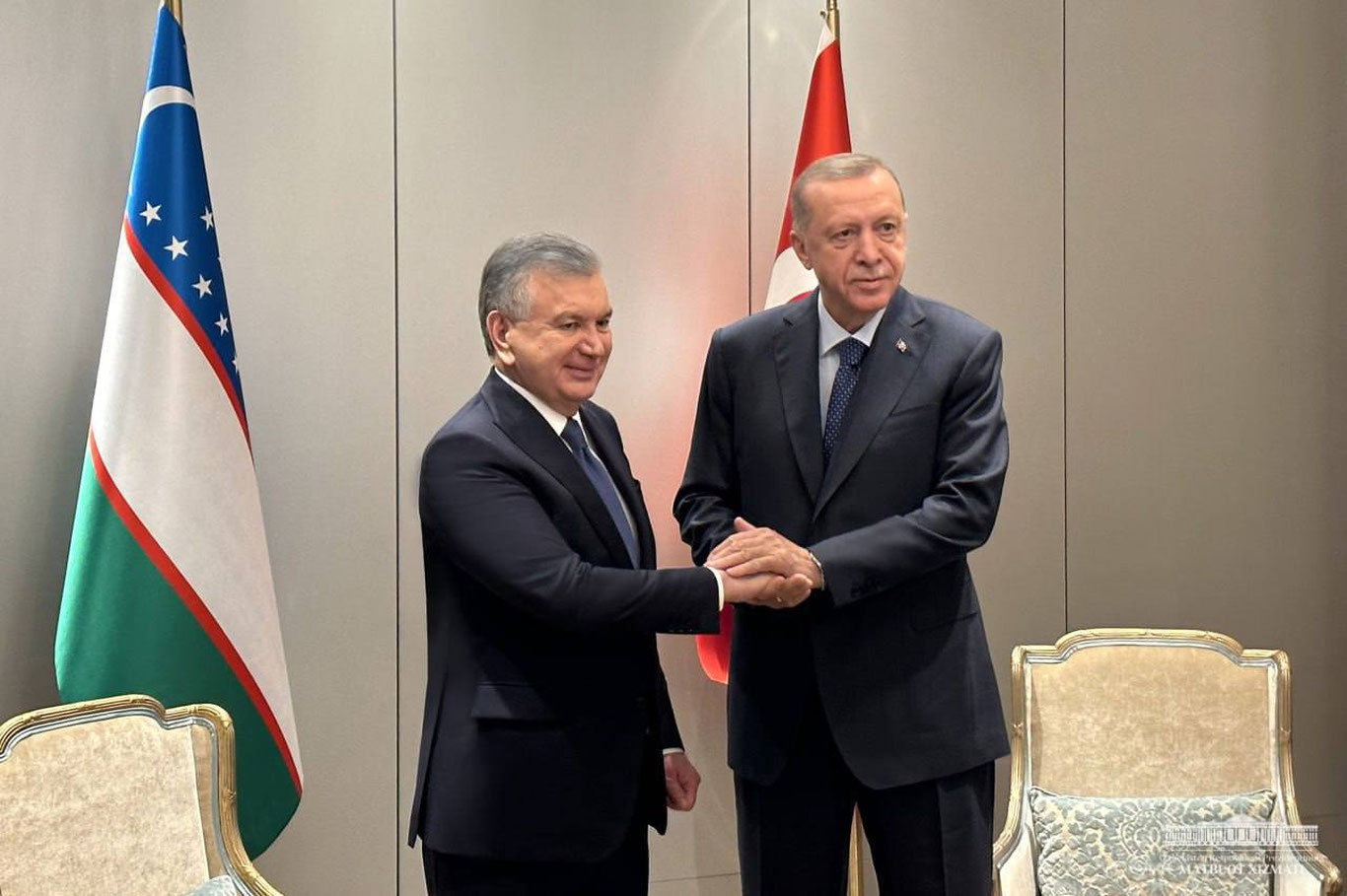 Шавкат Мирзиёев Туркия Президенти билан учрашди