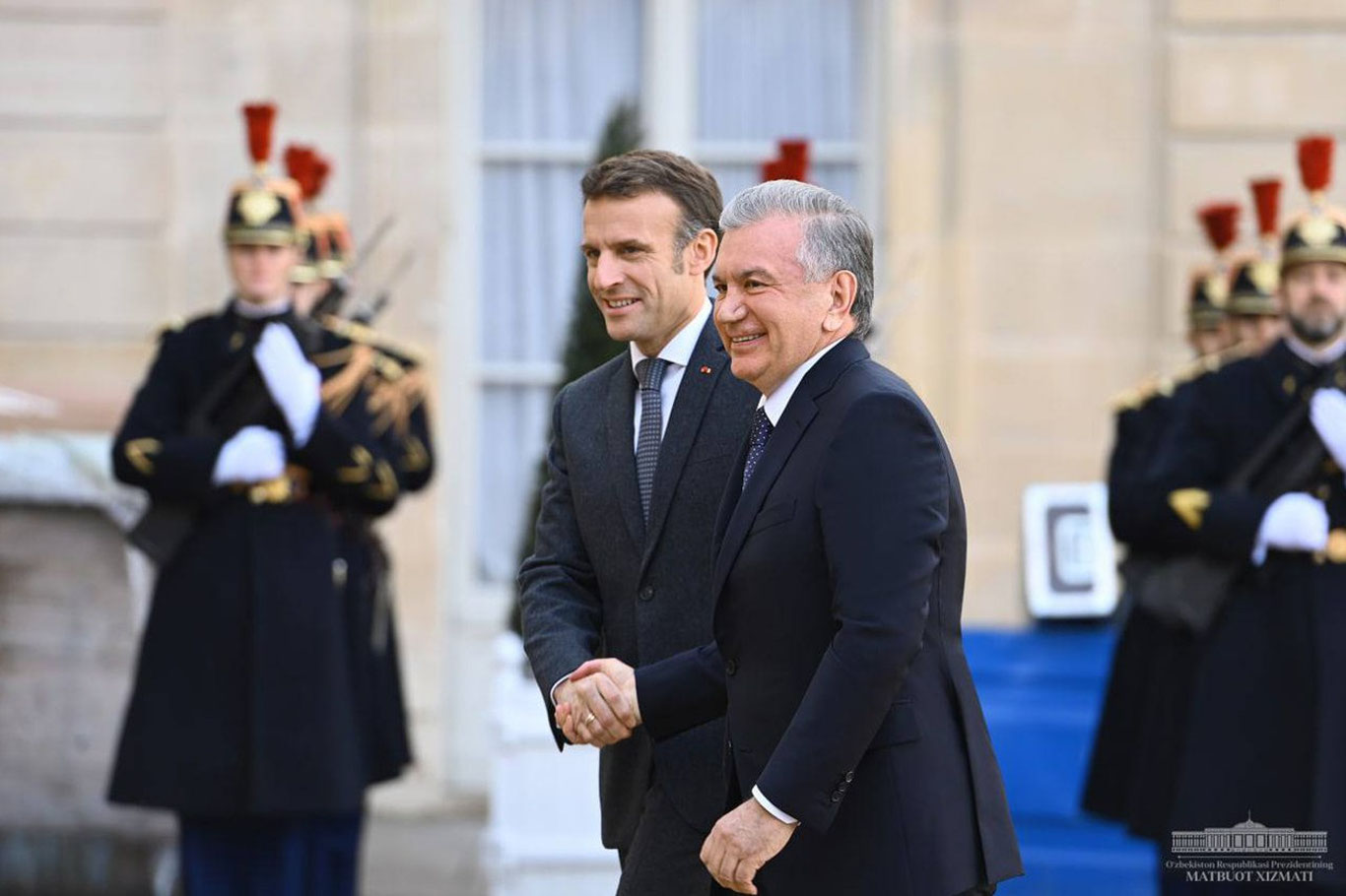 Shavkat Mirziyoyev Fransiya Prezidenti bilan muzokara o‘tkazdi