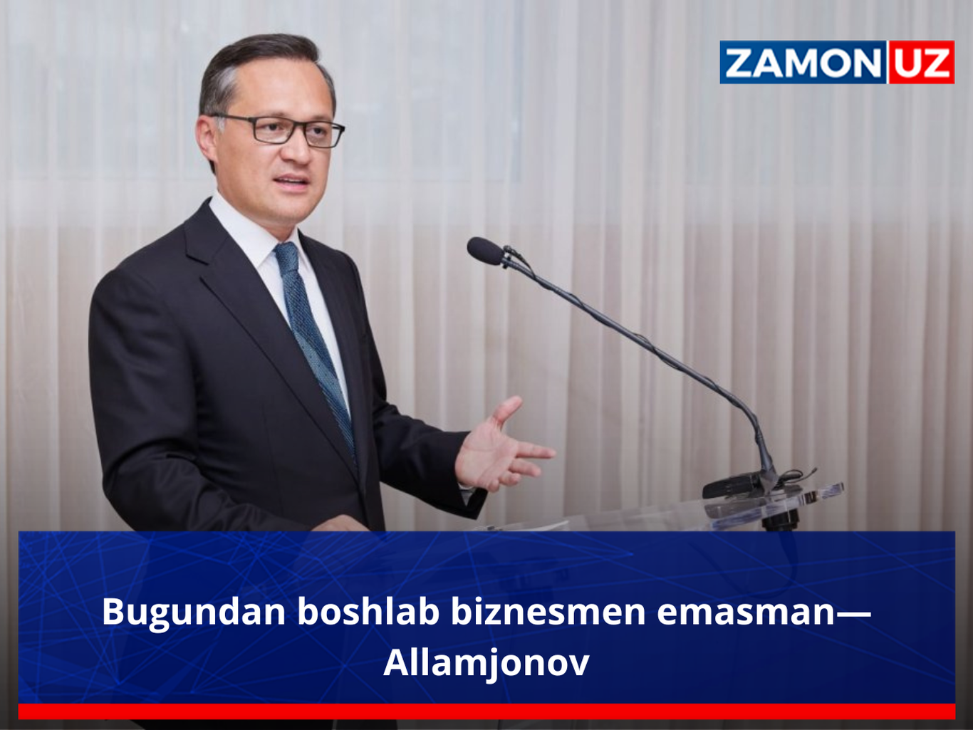 Бугундан бошлаб бизнесмен эмасман—Алламжонов