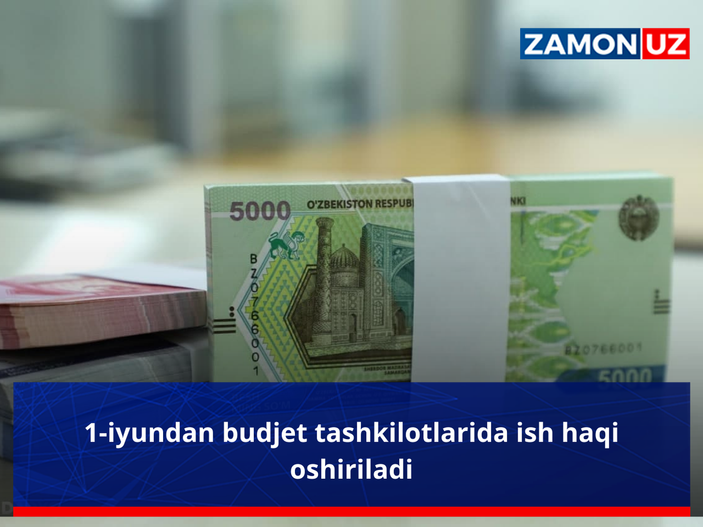 1-iyundan budjet tashkilotlarida ish haqi oshiriladi