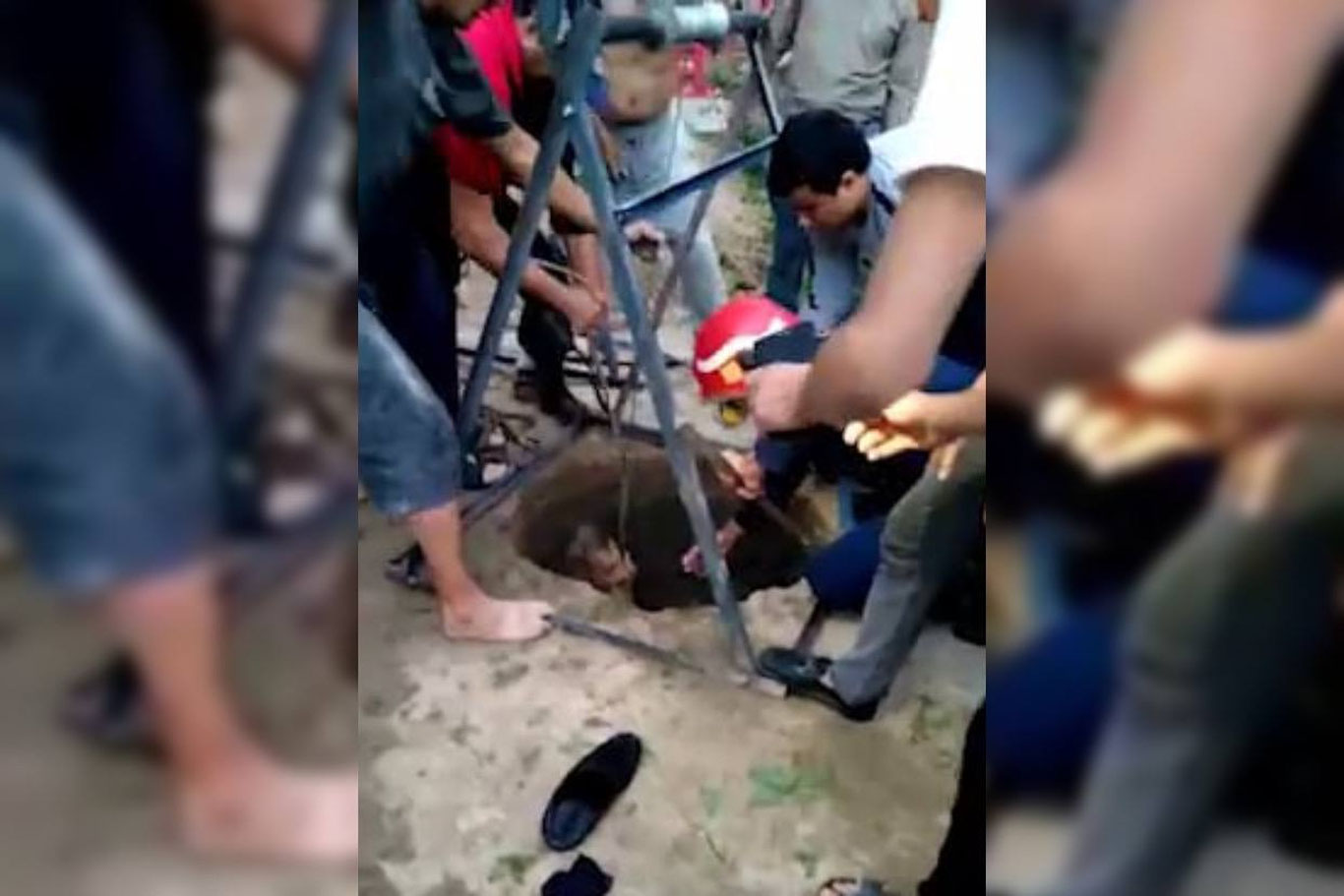 Самарқандда қудуқда ҳушини йўқотган фуқаро қутқарилди