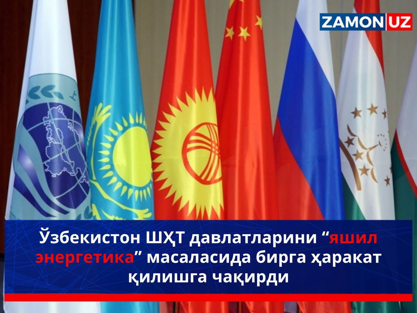 O‘zbekiston SHHT davlatlarini “yashil energetika” masalasida birga harakat qilishga chaqirdi