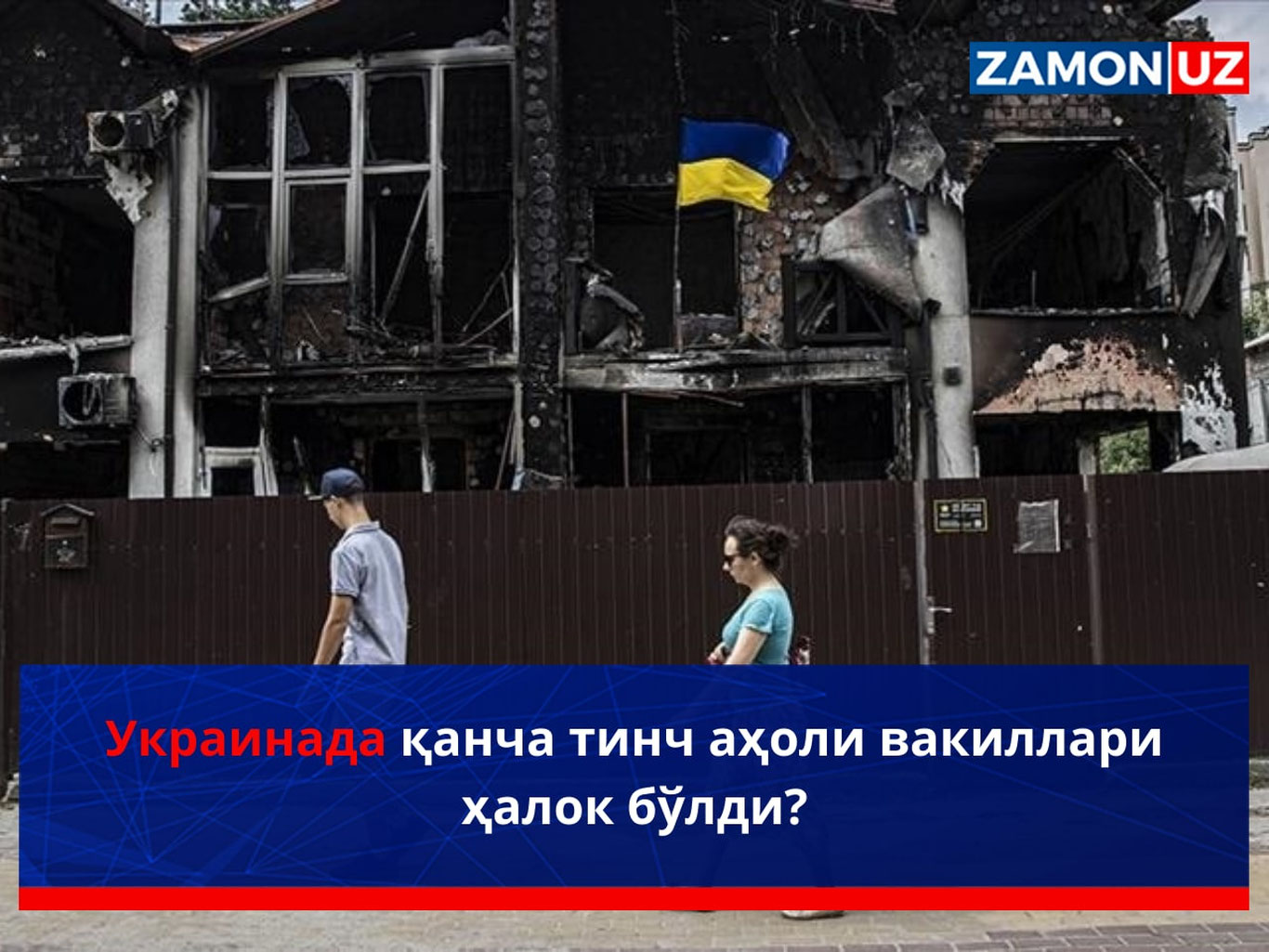 Ukrainada qancha tinch aholi vakillari halok bo‘ldi?