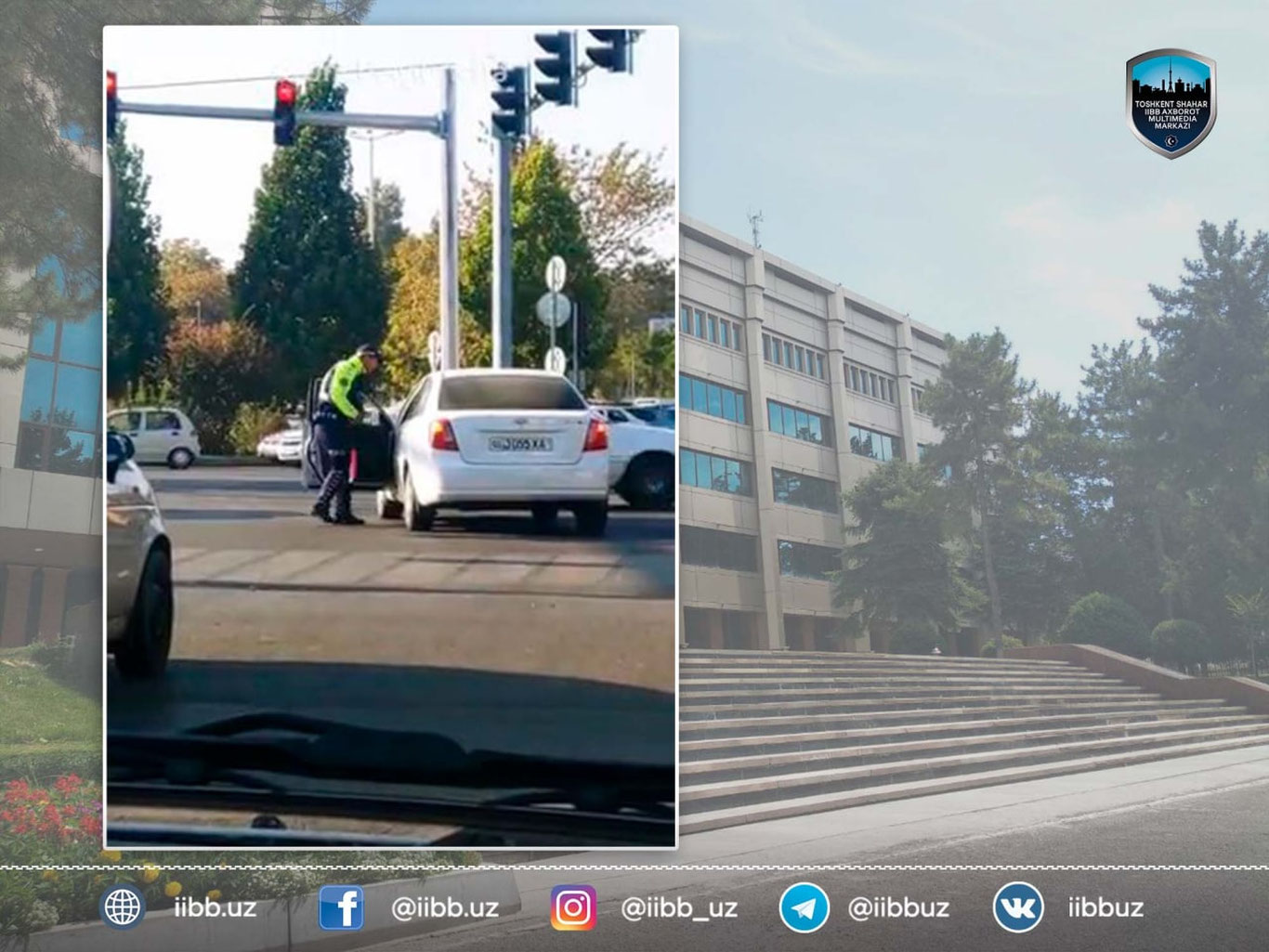 Toshkentda haydovchi YPX inspektorini onasidan so‘kib, haqorat qildi
