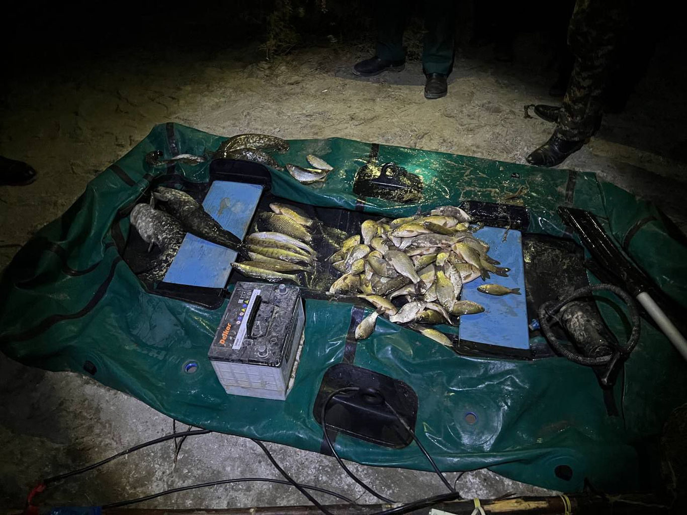 Термизда ноқонуний балиқ овловчилар ушланди