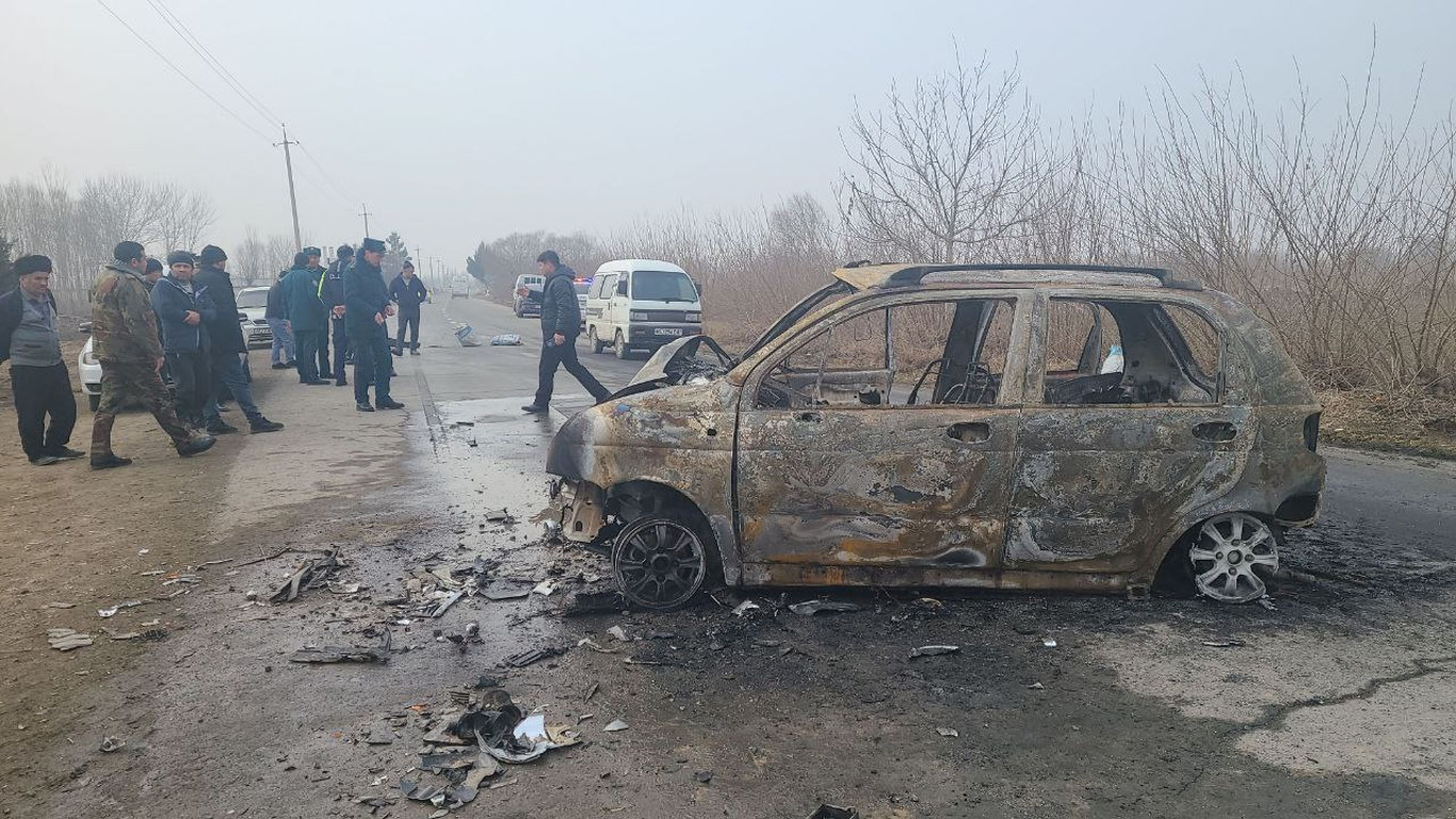 Farg‘onada Matiz yonib ketdi