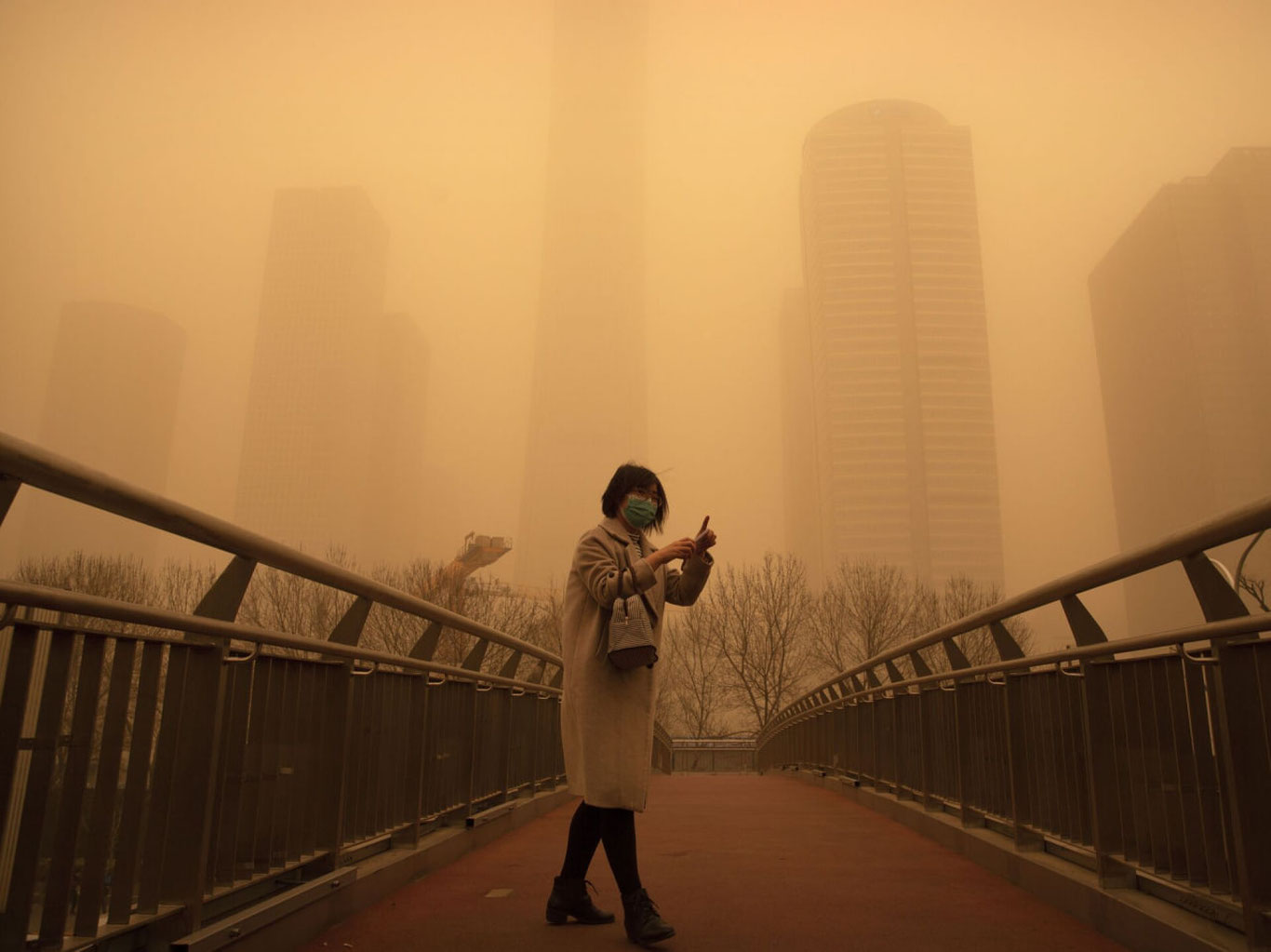 Xitoyda qum bo‘roni kuzatilmoqda