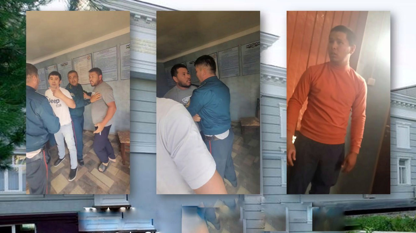 Андижонда ИИБ ходимлари фуқаролар билан муштлашди