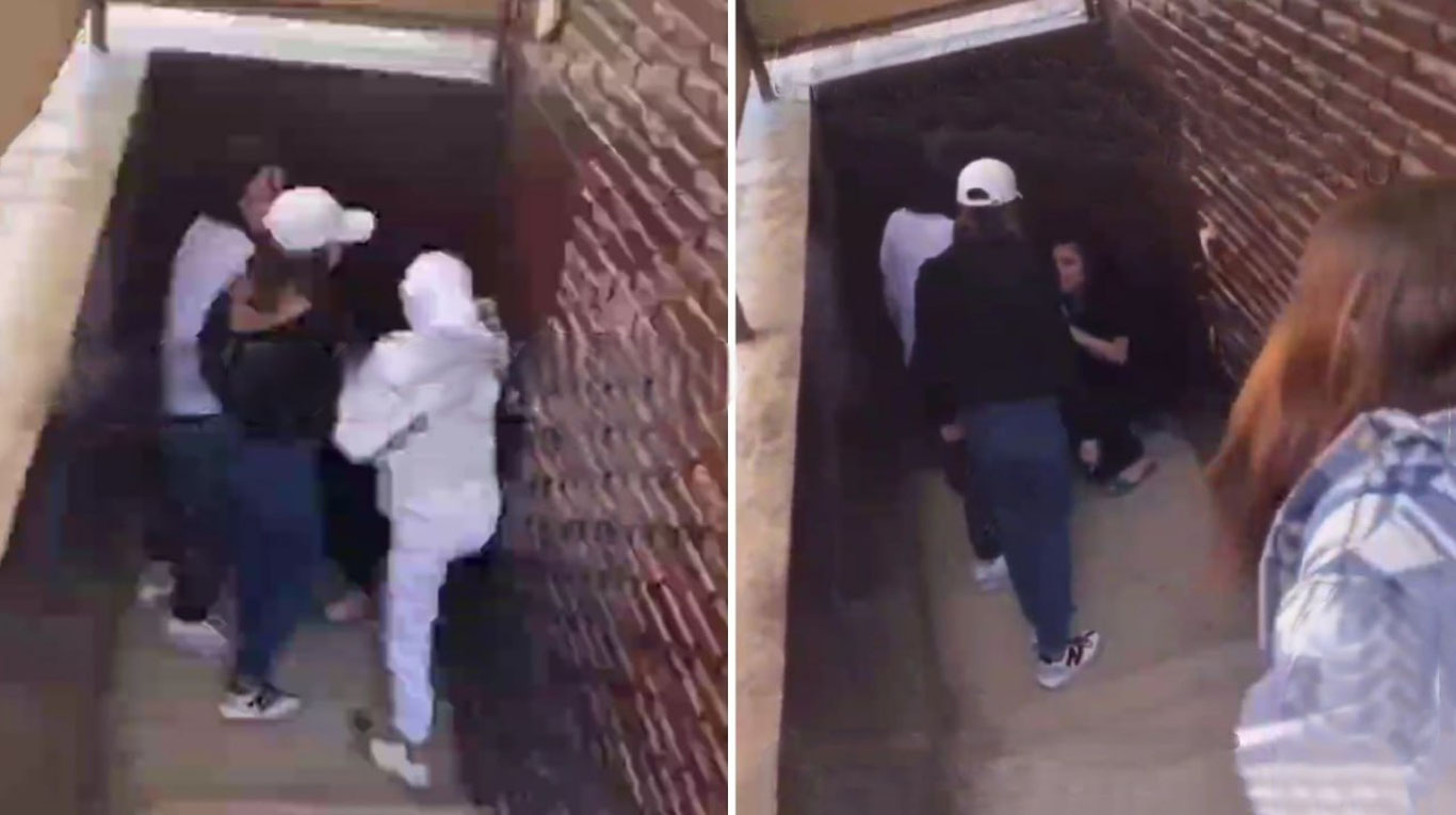 Toshkentda maktab qizlari o‘zidan katta qizni yerto‘lada do‘pposladi — video