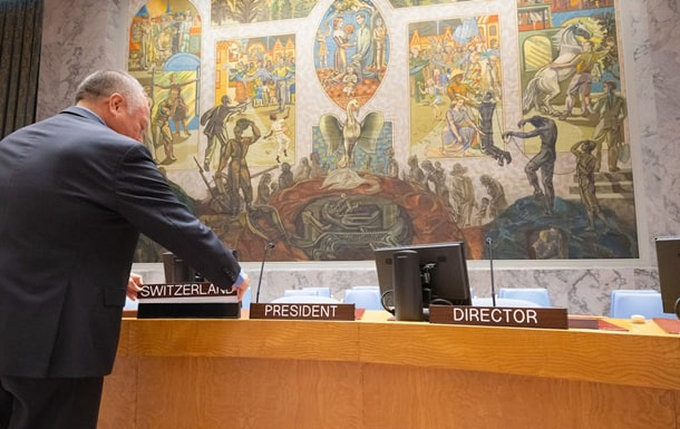 BMT Xavfsizlik kengashiga raislik Rossiyadan Shveysariyaga o‘tdi