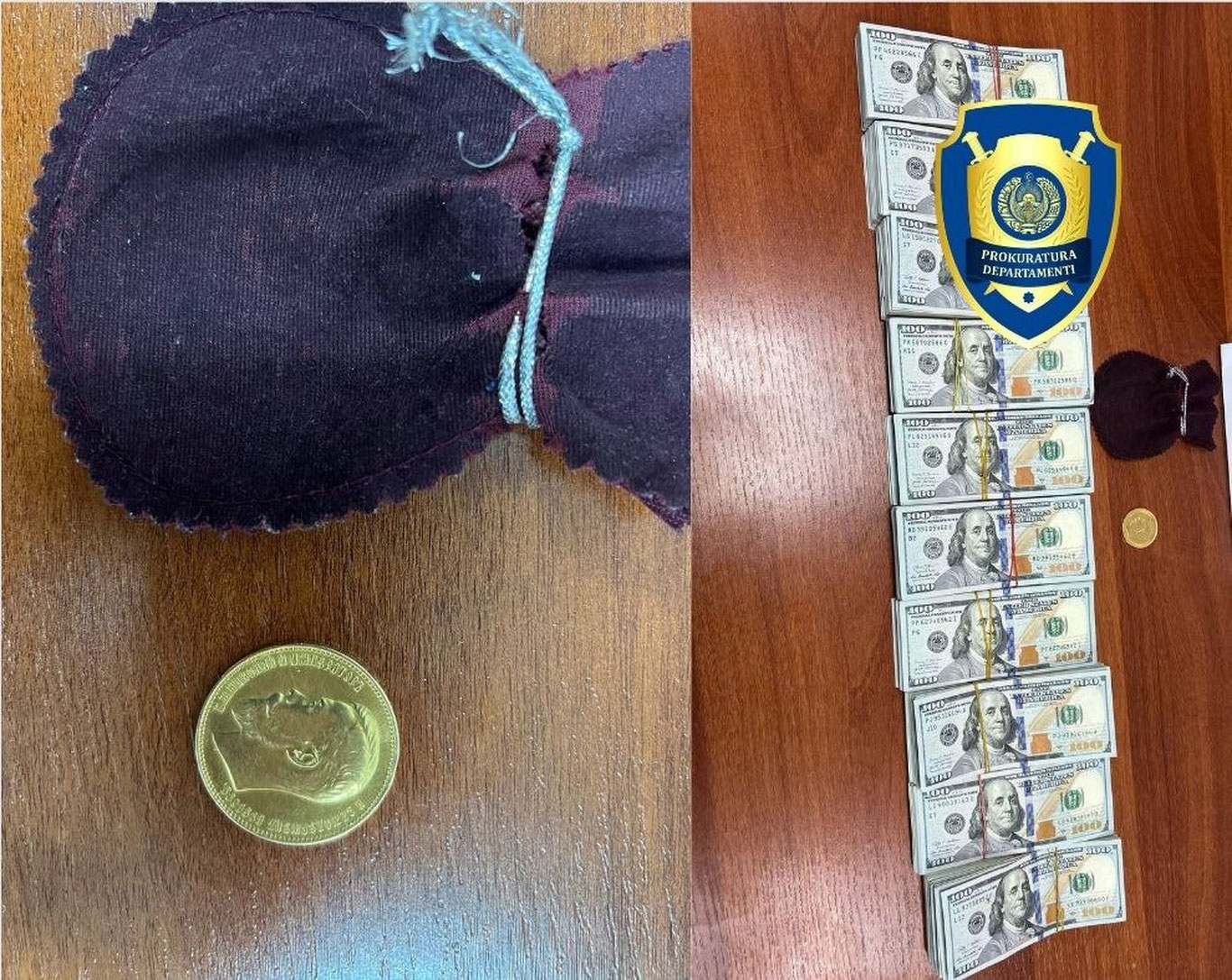 Yakkasaroyda oltin tanga sotayotganlar ushlandi