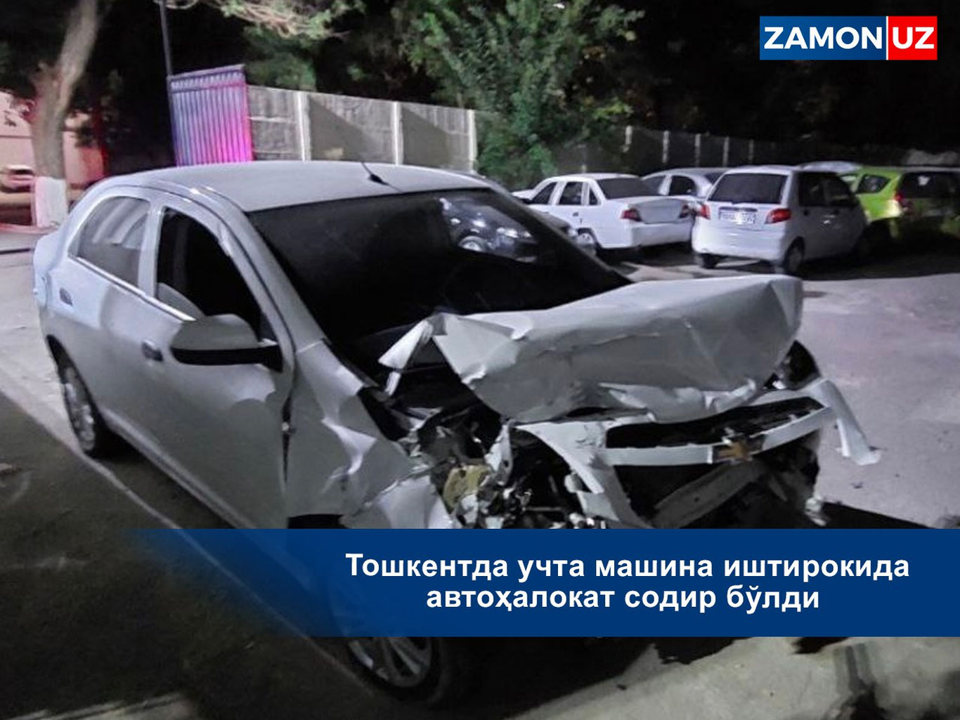 Toshkentda uchta mashina ishtirokida avtohalokat sodir bo‘ldi