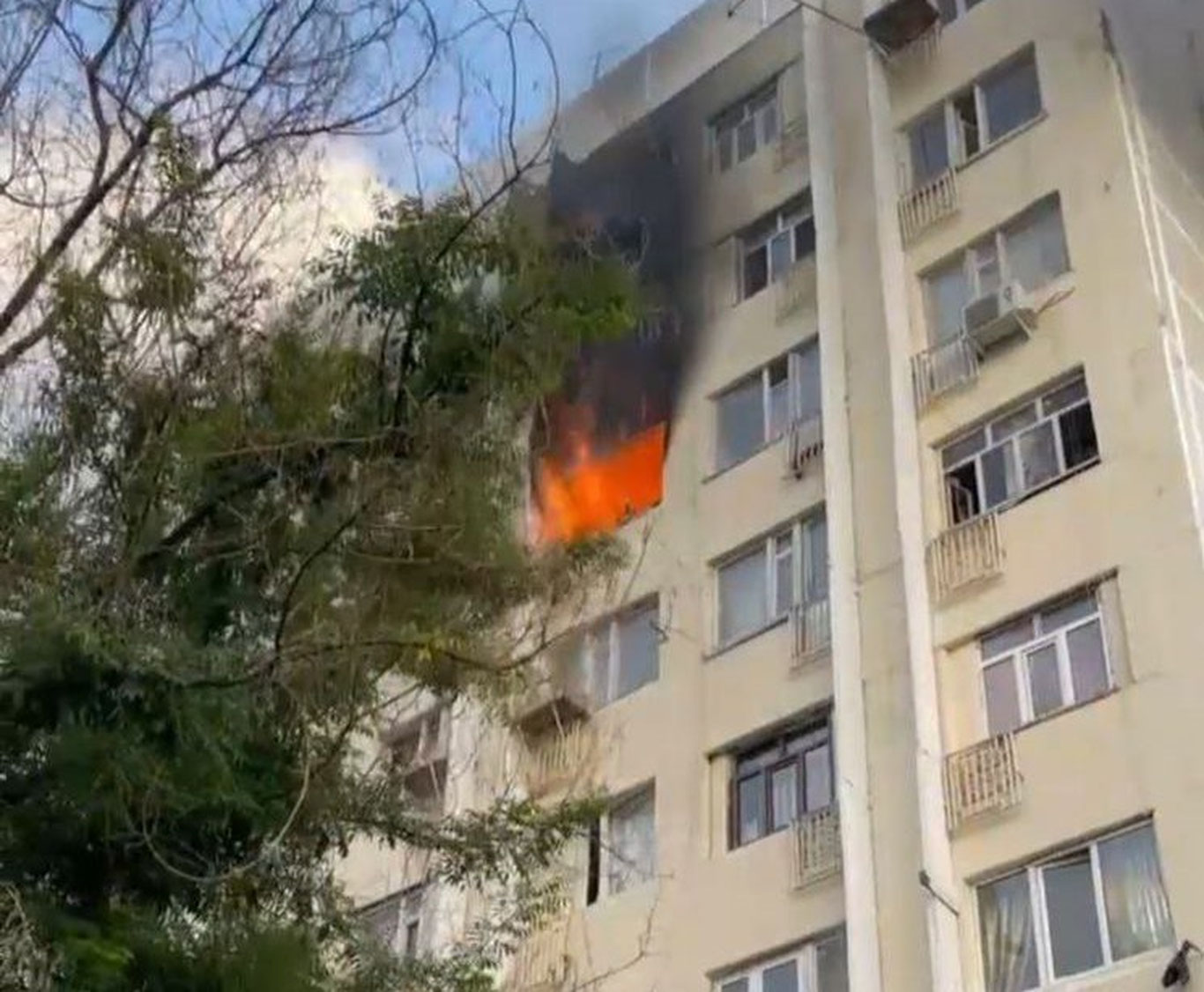 Тошкентдаги “дом”да ёнғин юз берди