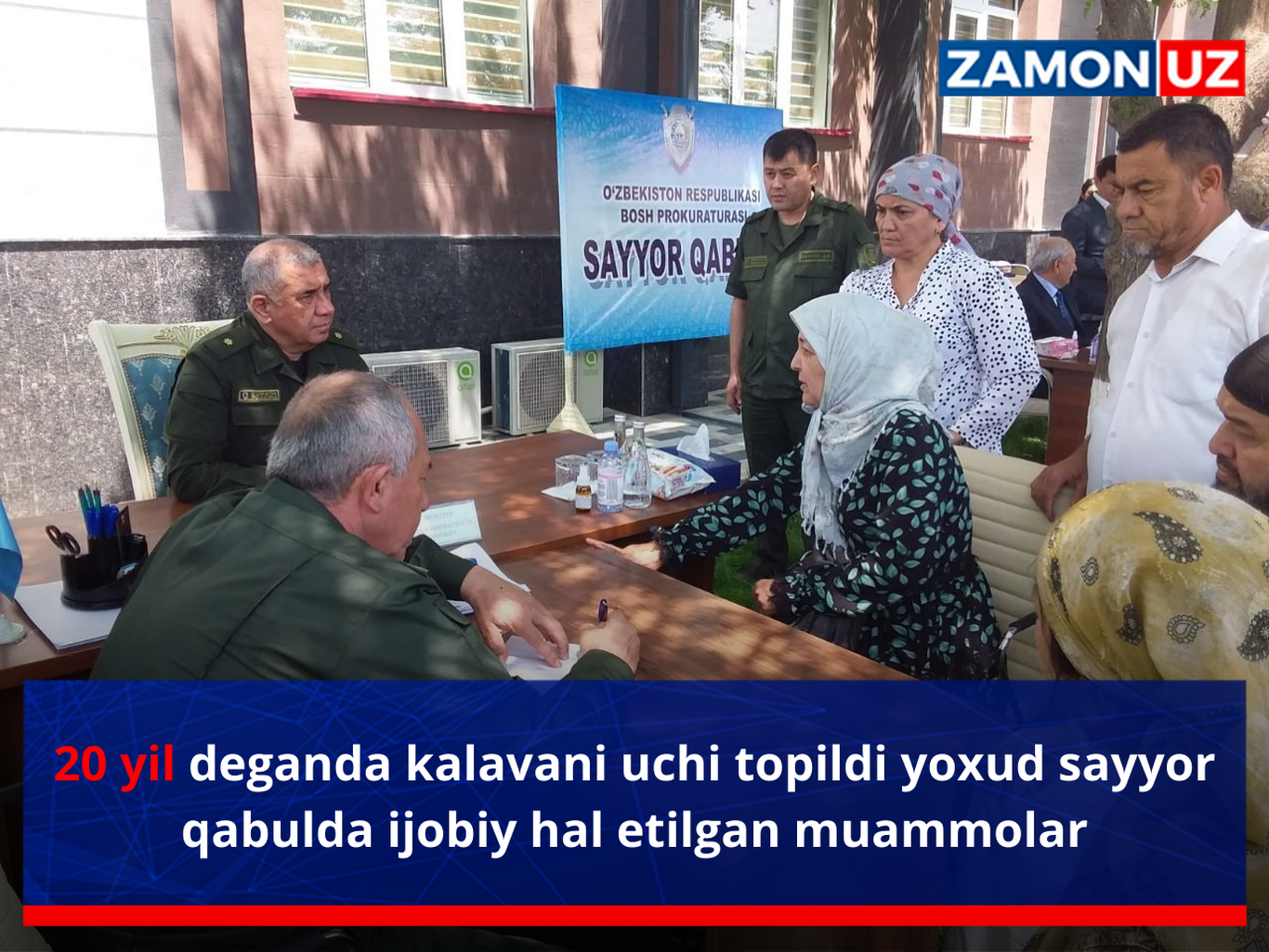20 yil deganda kalavani uchi topildi yoxud sayyor qabulda ijobiy hal etilgan muammolar