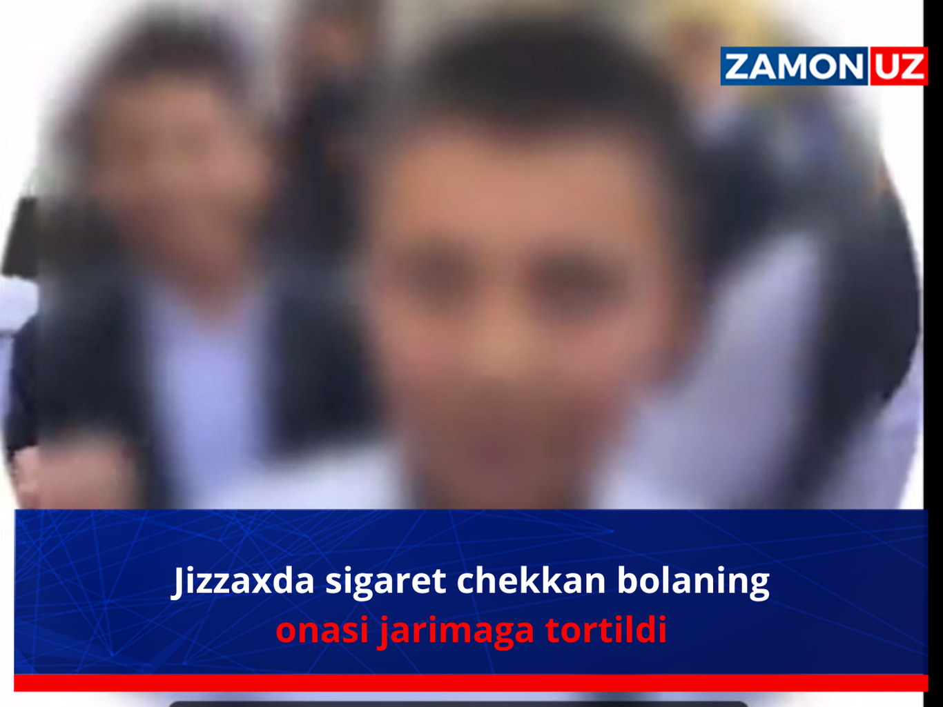 Jizzaxda sigaret chekkan bolaning onasi jarimaga tortildi