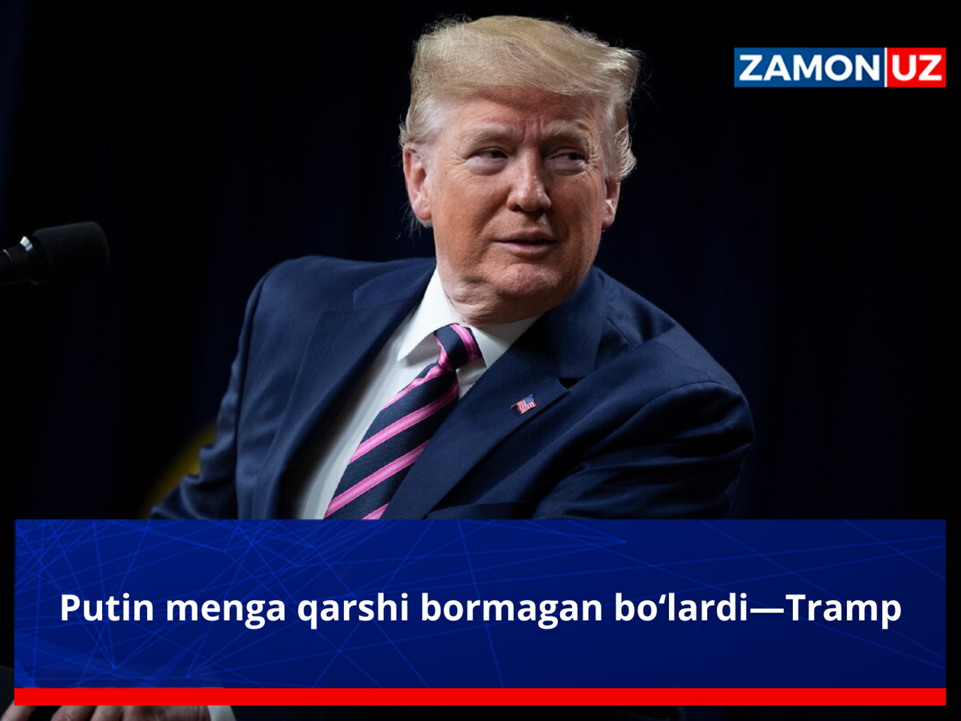 Putin menga qarshi bormagan bo‘lardi—Tramp