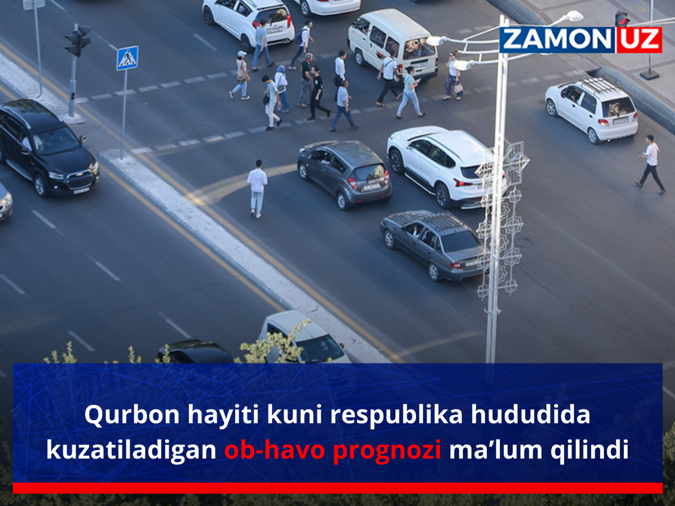 Qurbon hayiti kuni respublika hududida kuzatiladigan ob-havo prognozi ma’lum qilindi