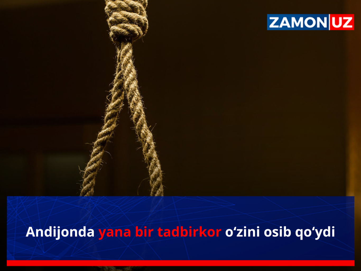 Андижонда яна бир тадбиркор ўзини осиб қўйди
