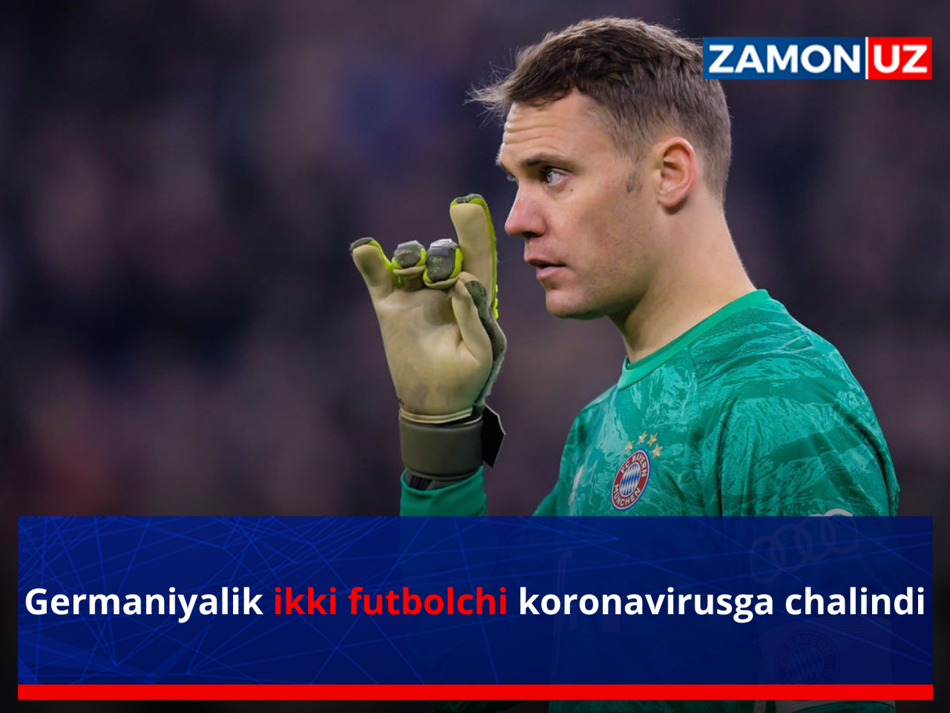Germaniyalik ikki nafar futbolchi koronavirusga chalindi
