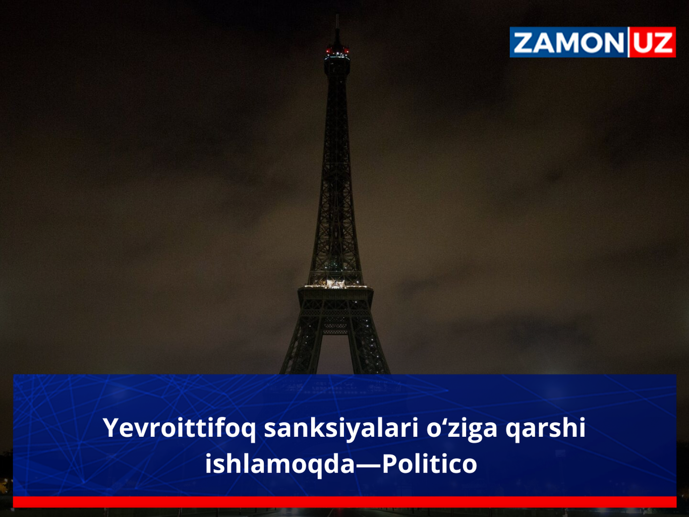 Yevroittifoq sanksiyalari o‘ziga qarshi ishlamoqda—Politico