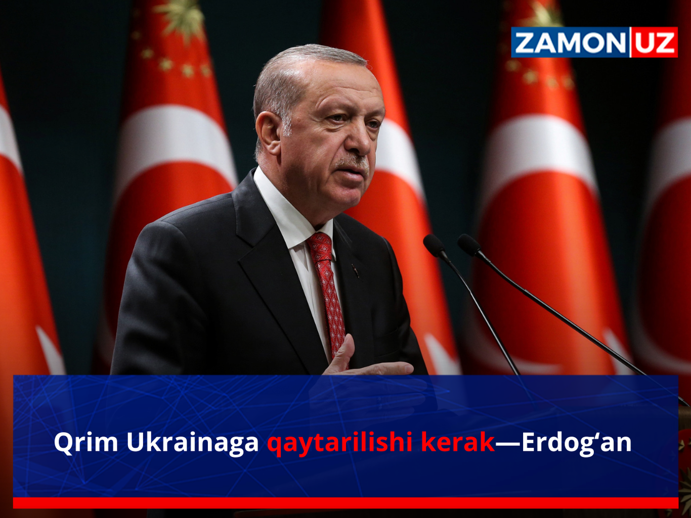 Қрим Украинага қайтарилиши керак—Эрдоған