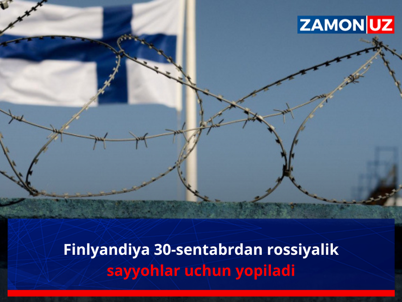 Finlyandiya 30-sentabrdan rossiyalik sayyohlar uchun yopiladi