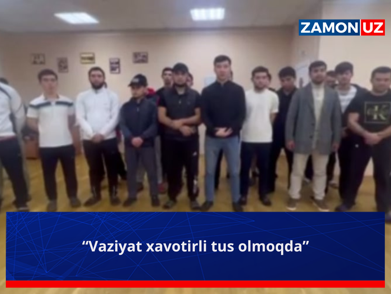 “Vaziyat xavotirli tus olmoqda”
