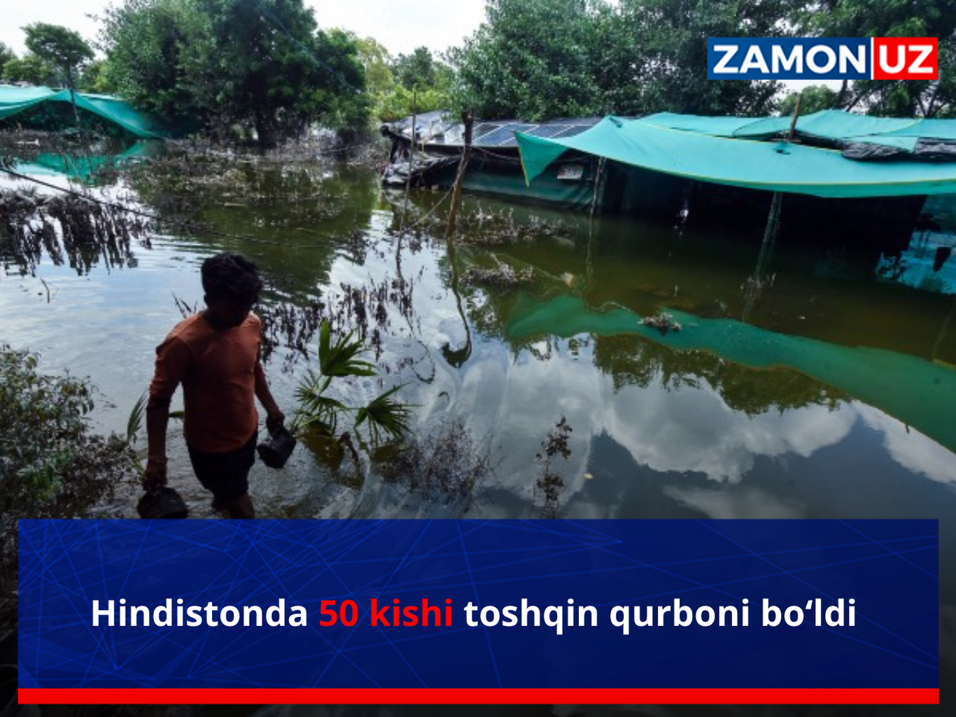 Ҳиндистонда 50 киши тошқин қурбони бўлди