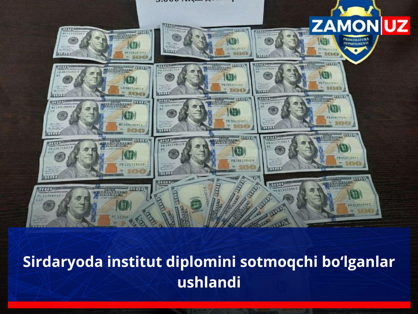 Сирдарёда институт дипломини сотмоқчи бўлганлар ушланди