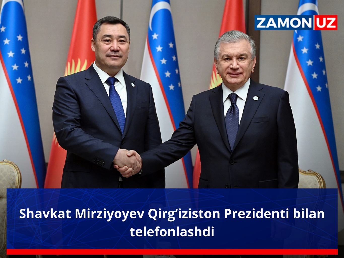 Shavkat Mirziyoyev Qirg‘iziston Prezidenti bilan telefonlashdi