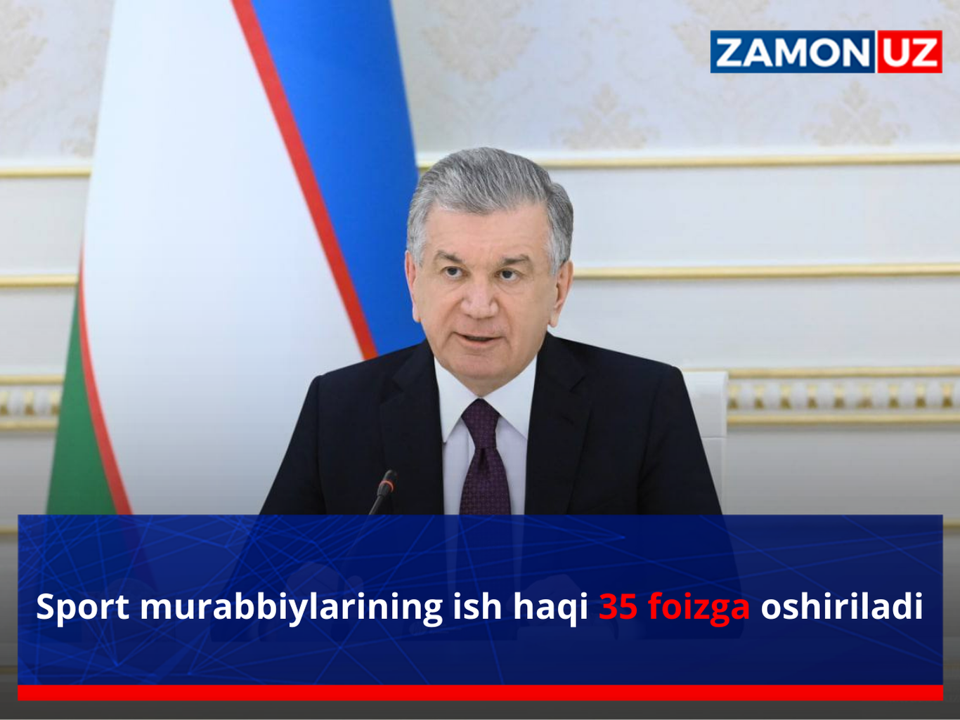 Sport murabbiylarining ish haqi 35 foizga oshiriladi