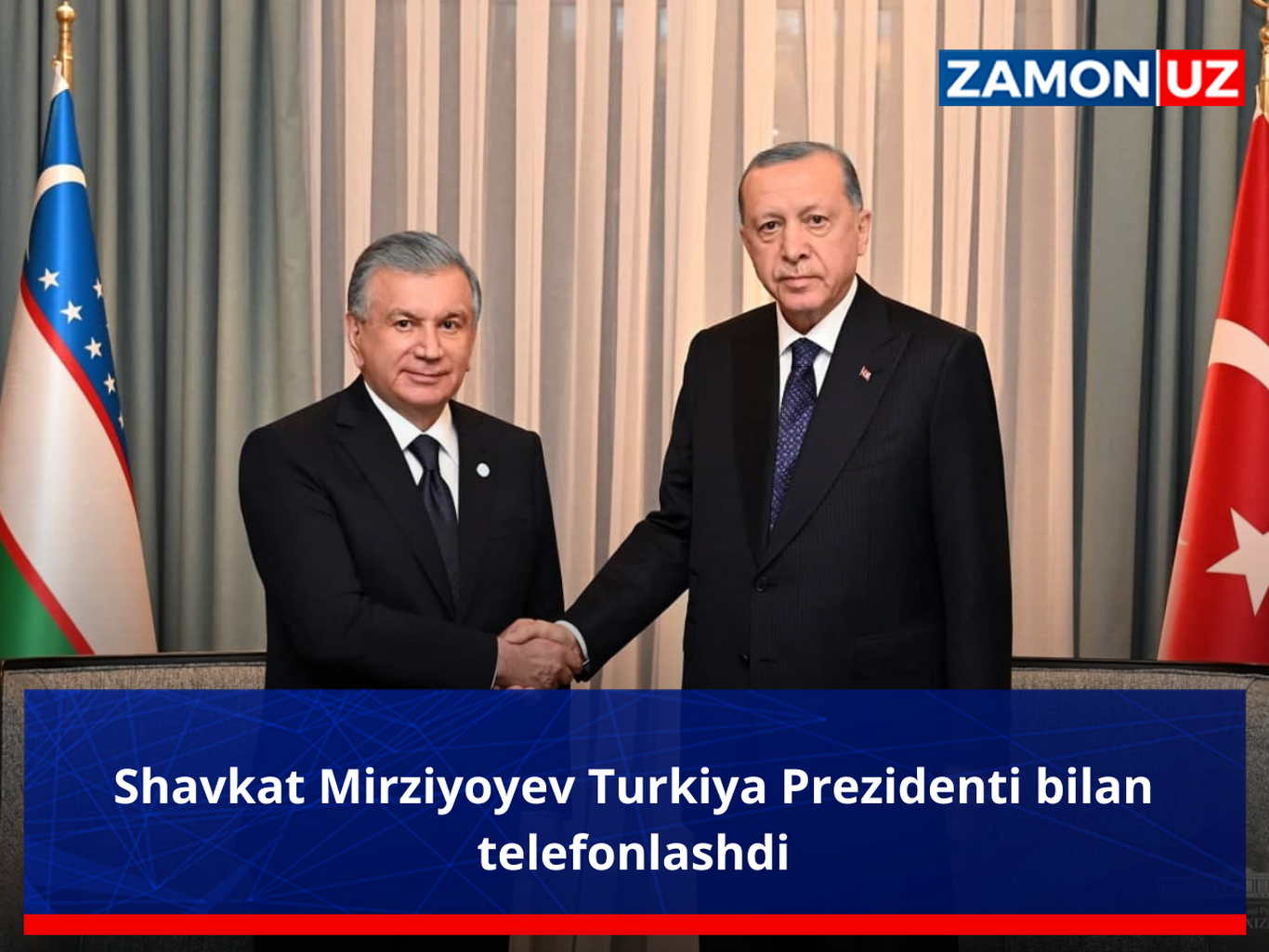 Shavkat Mirziyoev Turkiya rahbari bilan telefonlashdi