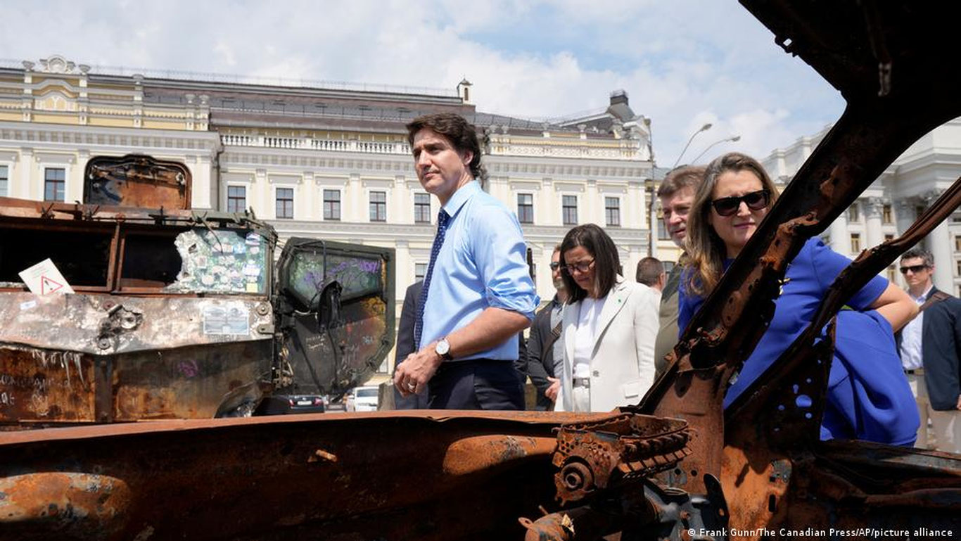 Kanada bosh vaziri Ukrainaga keldi