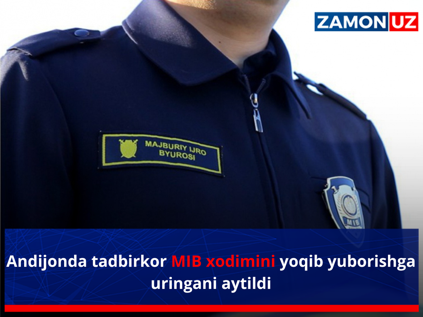 Andijonda tadbirkor MIB xodimini yoqib yuborishga uringani aytildi