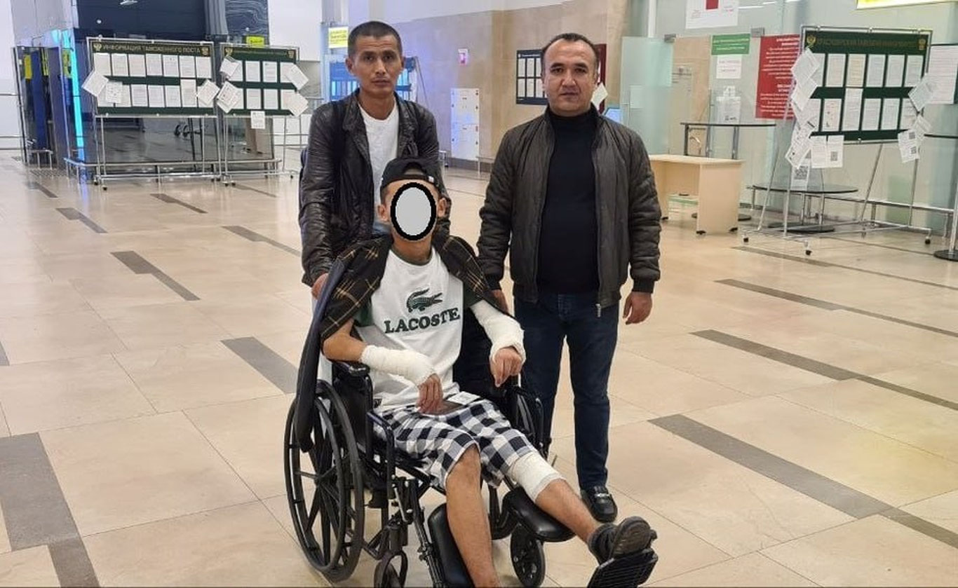3-qavatdan yiqilgan yigit O‘zbekistonga olib kelindi