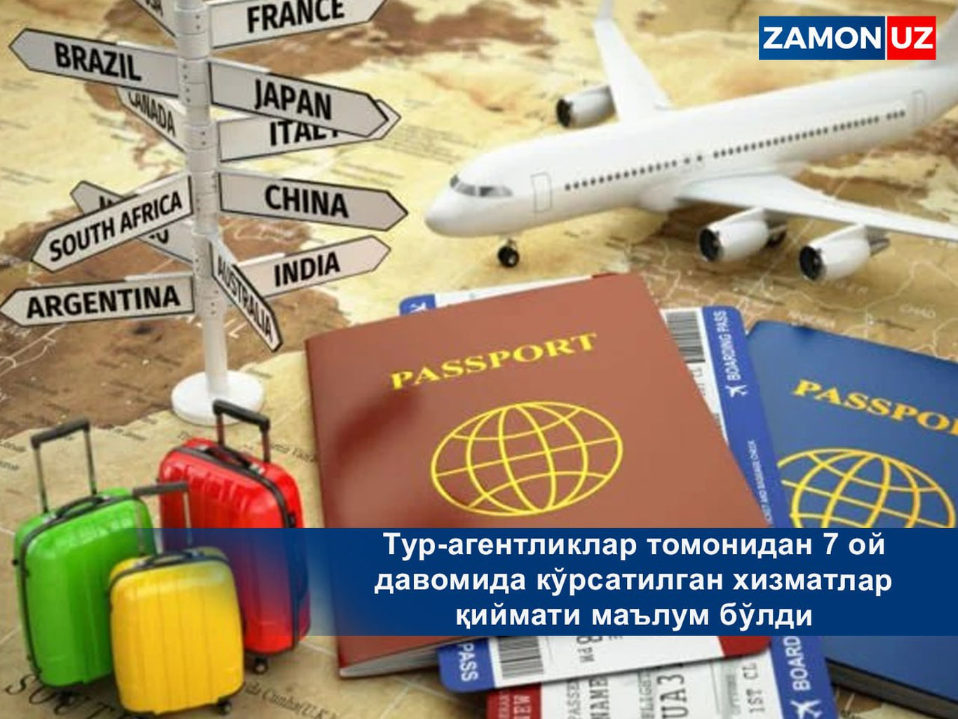 Tур-агентликлар томонидан 7 ой давомида кўрсатилган хизматлар қиймати маълум бўлди