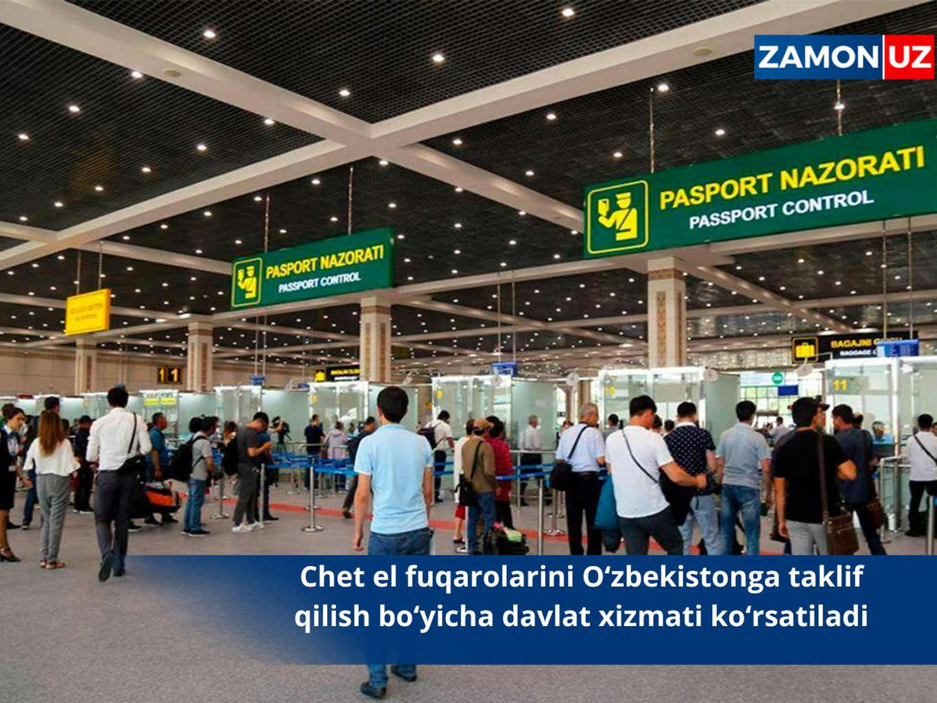 Chet el fuqarolarini O‘zbekistonga taklif qilish bo‘yicha davlat xizmati ko‘rsatiladi