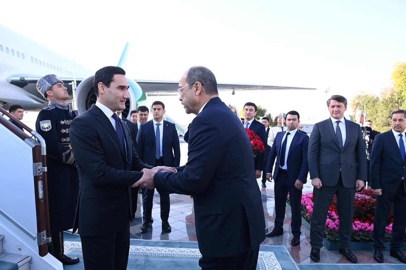 Turkmaniston Prezidenti ham sammitda qatnashish uchun Toshkentga keldi