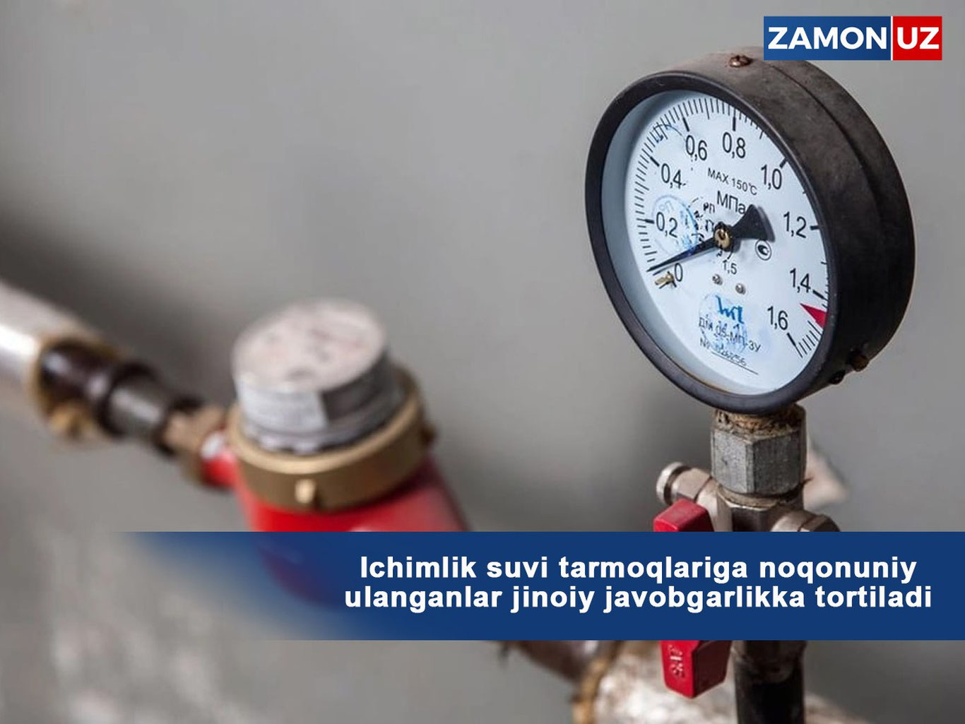 Ichimlik suvi tarmoqlariga noqonuniy ulanganlar jinoiy javobgarlikka tortiladi